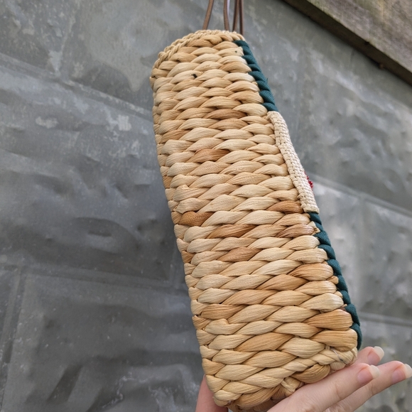 Vintage Beaded Straw Fruits Bag - Picture 6 of 12